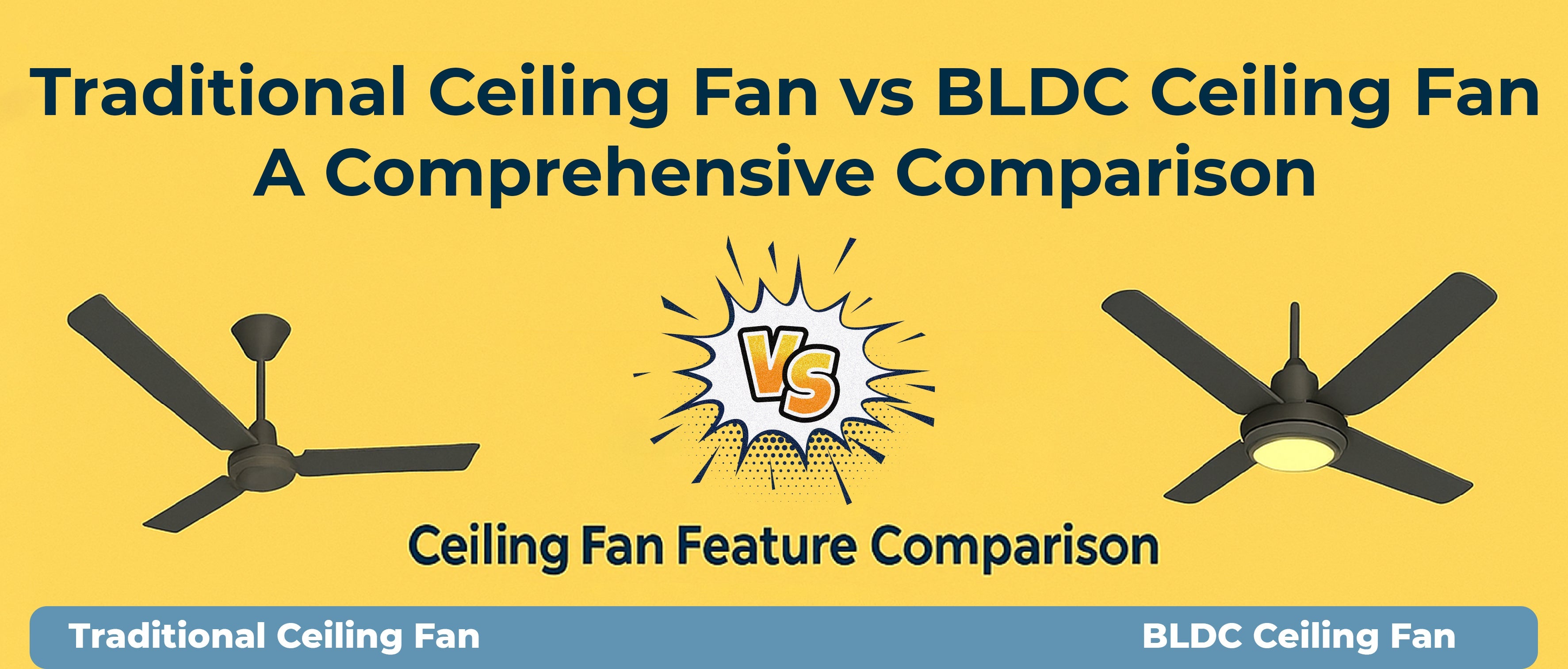 Traditional Ceiling Fan vs BLDC Ceiling Fan: A Comprehensive Comparison