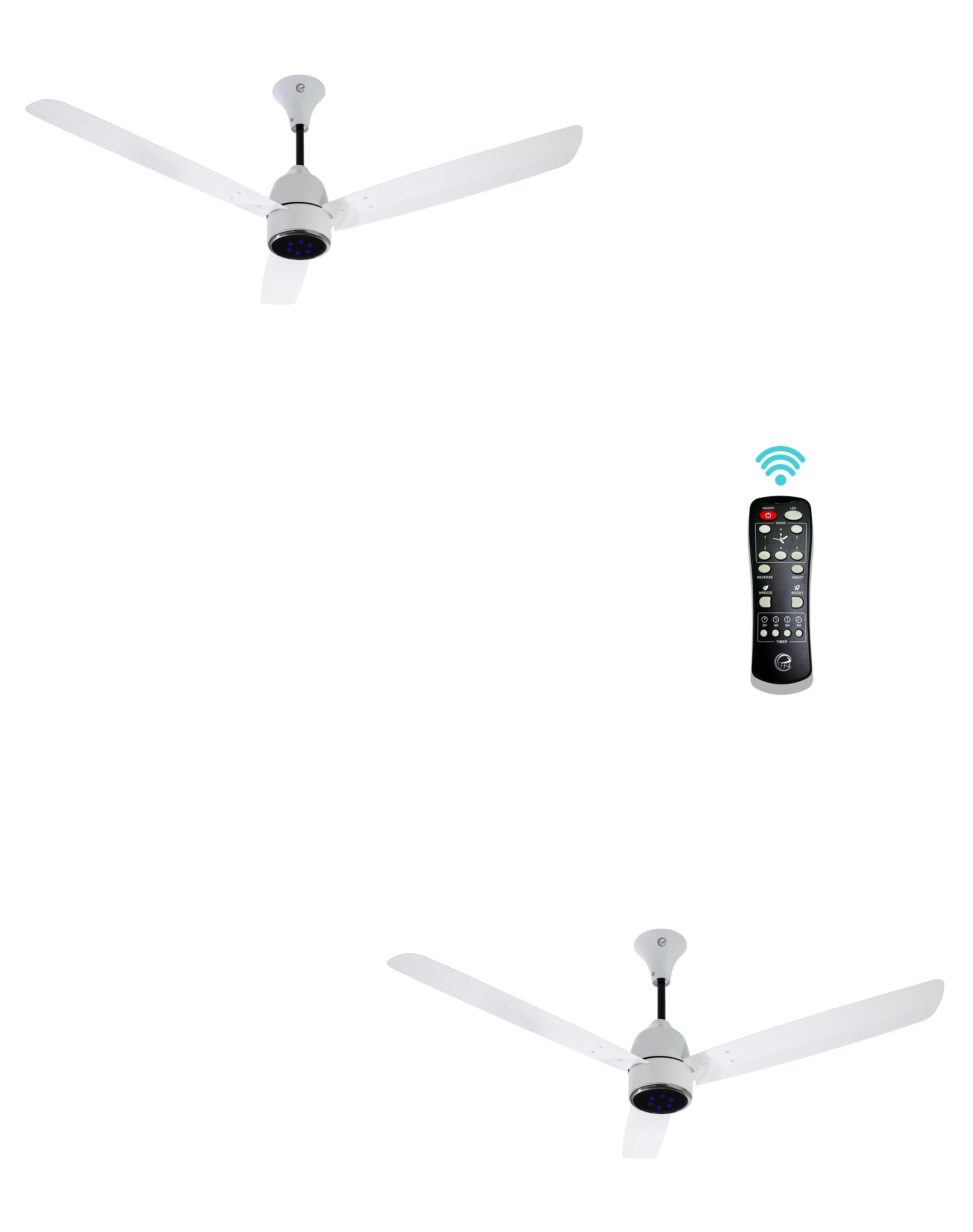 eFF4 Consolar 1200 mm 3 Blade 5 Star Power Saving Ceiling Fan with BLDC Motor | Remote Control | Decorative Fan with Lights | High Air Flow | A1