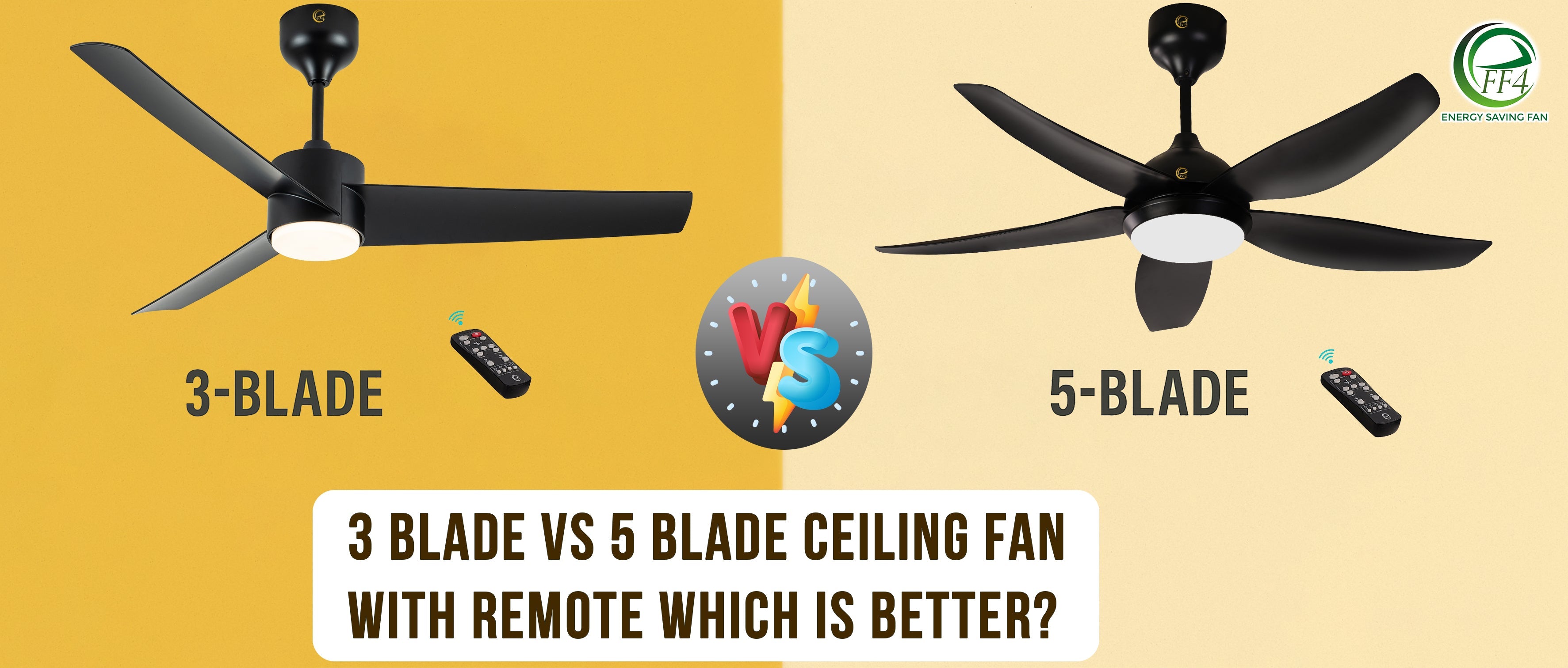 3 Blade vs 5 Blade Ceiling Fan with Remote: Which Is Better?