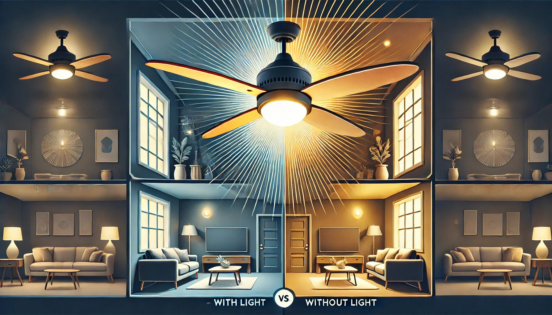 3-Blade Ceiling Fans with Light vs. Without Light: Which One is the Right?