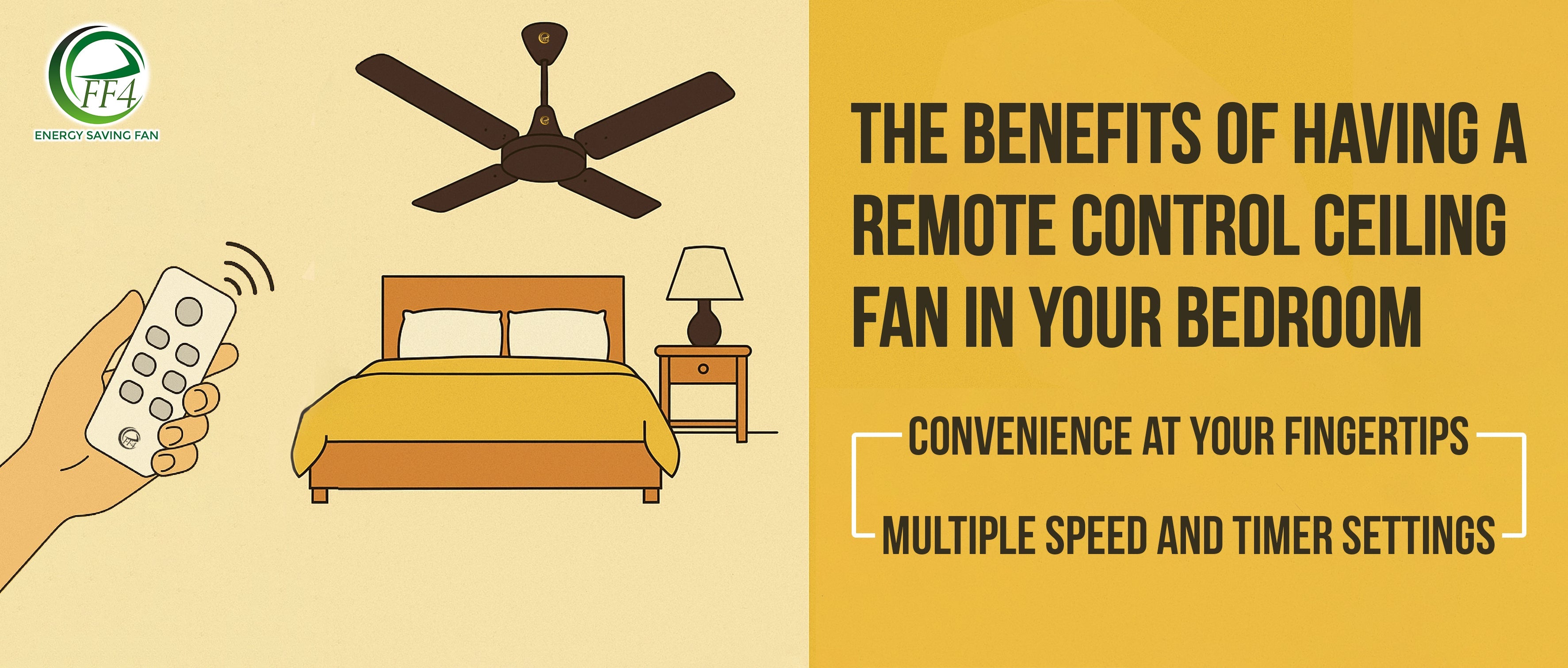 The Benefits of Having a Remote Control Ceiling Fan in Your Bedroom