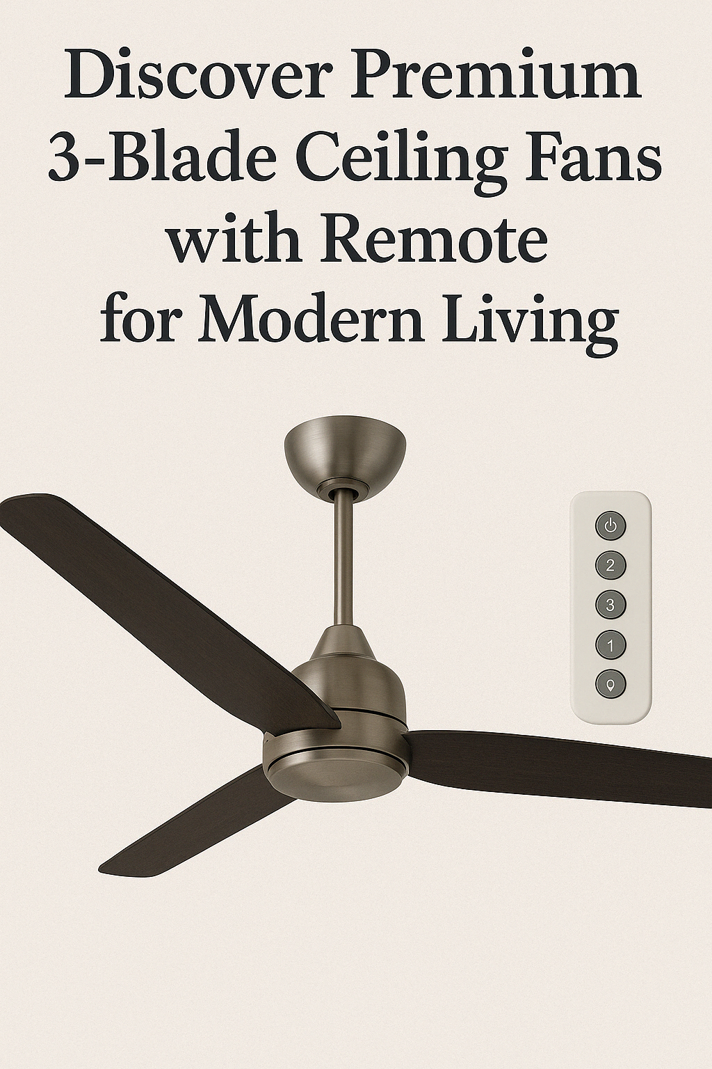 Discover Premium 3-Blade Ceiling Fans with Remote for Modern Living