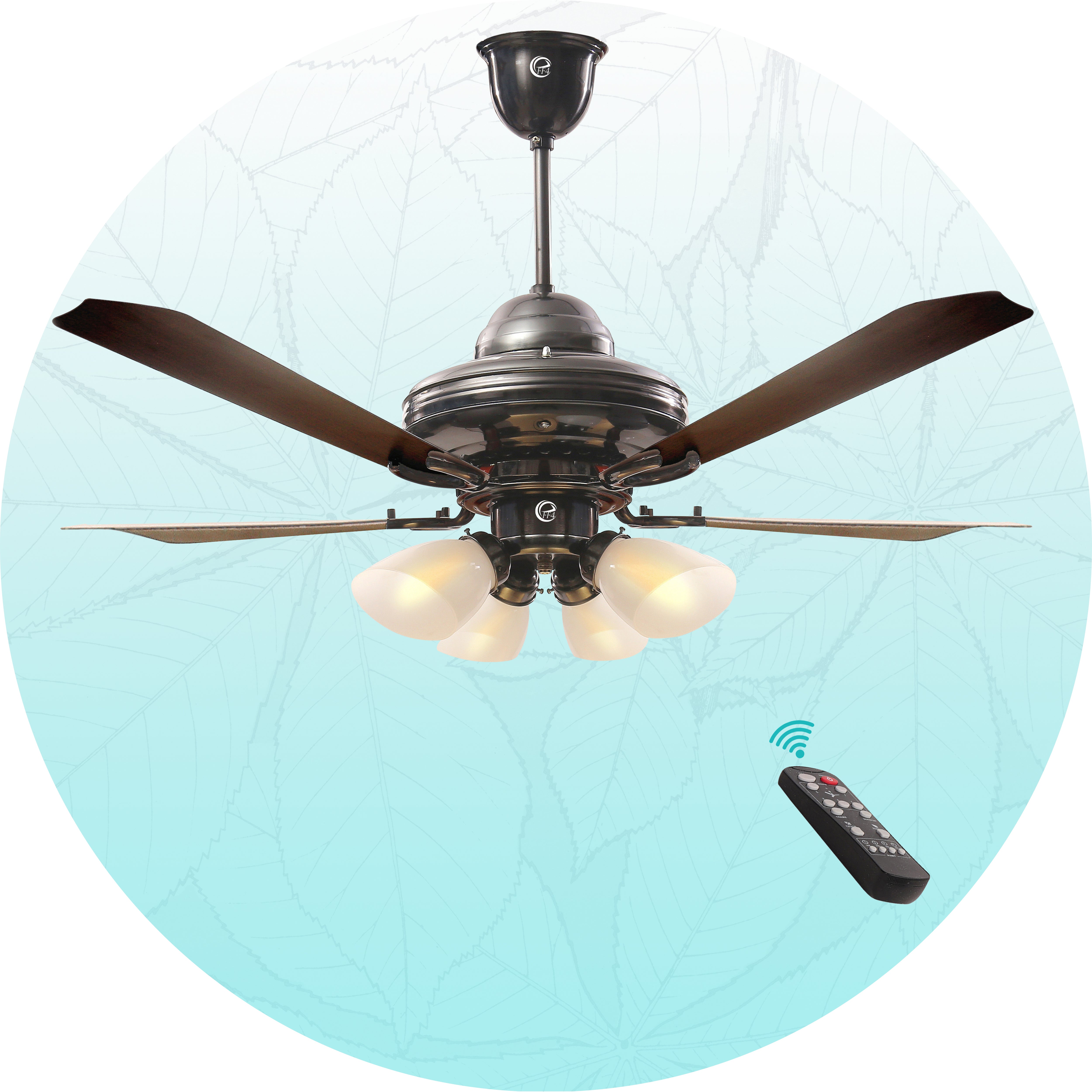 4 Blade Fan With Light