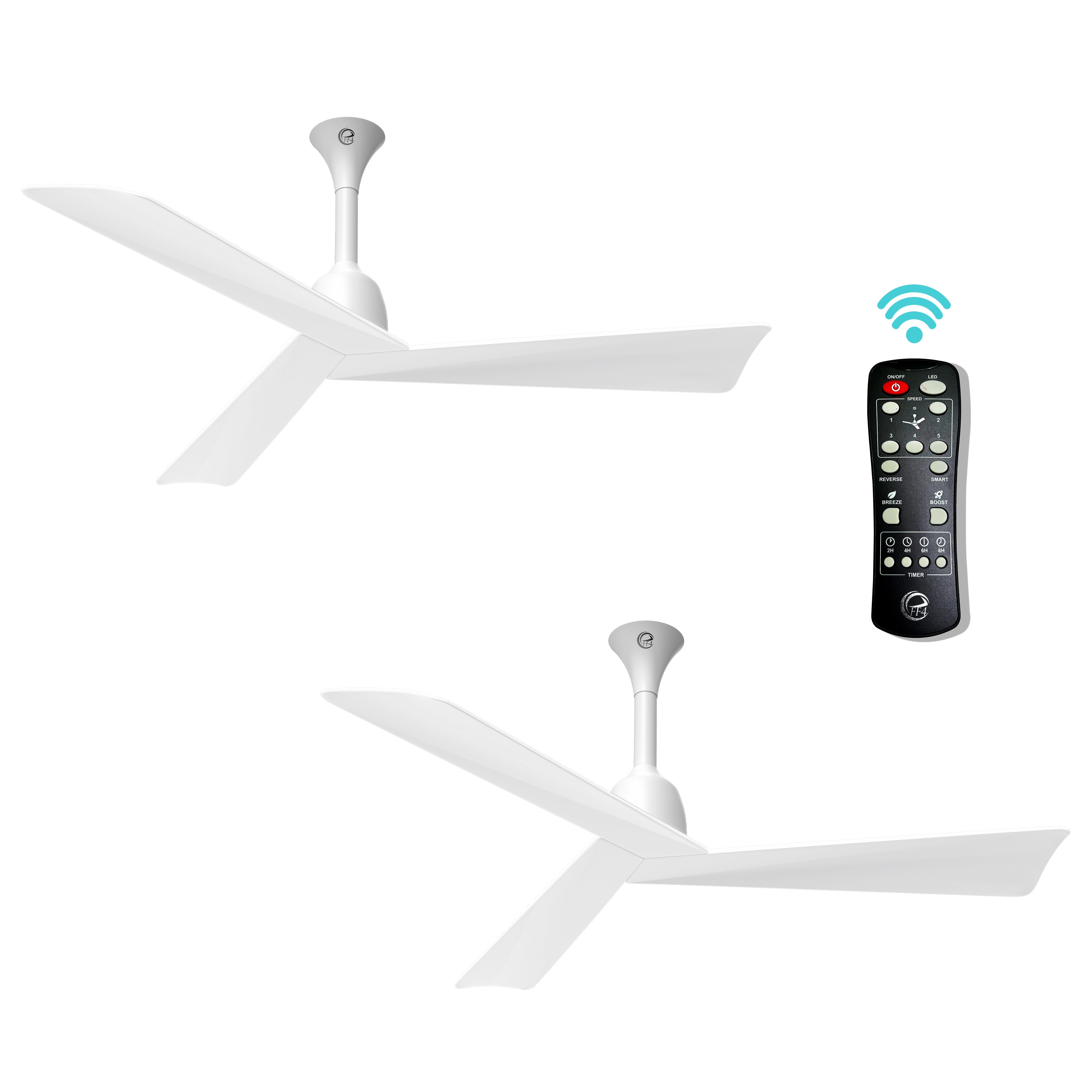 eFF4 Fabulous 1320mm 3 Blade 5 Star BLDC Ceiling Fan, Aerodynamic ABS Blades